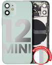 Back Housing W/ Small Components Pre-Installed Compatible For iPhone 12 Mini (International Version) (Used OEM Pull: Grade A) (Green)