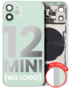 Back Housing W/ Small Components Pre-Installed Compatible For iPhone 12 Mini (US Version) (No Logo) (Aftermarket Plus) (Green)
