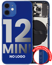 Back Housing W/ Small Components Pre-Installed Compatible For iPhone 12 Mini (No Logo) (Aftermarket Plus) (International Version) (Blue)