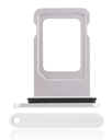 Dual Sim Card Tray Compatible For iPhone XR (White)