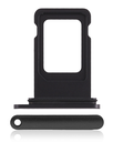 Dual Sim Card Tray Compatible For iPhone XR (Black)