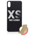 Back Glass With 3M Adhesive Compatible For iPhone XS (No Logo / Large Camera Hole) (Space Gray)