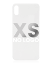 Back Cover Glass Compatible For iPhone XS (No Logo) (Silver)