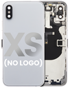 Back Housing W/ Small Components Pre-Installed Compatible For iPhone XS (No Logo) (Aftermarket Plus) (Silver)