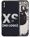 Back Housing W/ Small Components Pre-Installed Compatible For iPhone XS (No Logo) (Aftermarket Plus) (Space Gray)