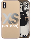 Back Housing W/ Small Components Pre-Installed Compatible For iPhone XS (No Logo) (Aftermarket Plus) (Gold)