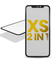 2 in 1 With Frame Included (Front Glass + OCA Pre-Installed) Compatible For iPhone XS (OCA Master)