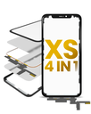 4 in 1 With Frame Included (Front Glass + OCA + Short Touch + OCA Pre-Installed) Compatible For iPhone XS (OCA Master)