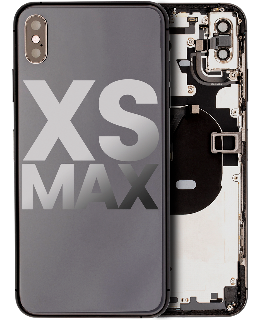 Back Housing W/ Small Components Pre-Installed Compatible For iPhone XS Max (Used OEM Pull: Grade B) (Space Gray)