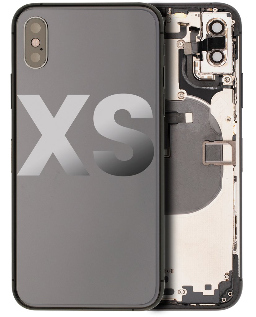 Back Housing W/ Small Components Pre-Installed Compatible For iPhone XS (Used OEM Pull: Grade C) (Space Gray)