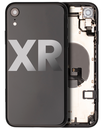 Back Housing W/ Small Components Pre-Installed Compatible For iPhone XR (Used OEM Pull: Grade B) (Black)