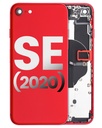 Back Housing W/ Small Components Pre-Installed Compatible For iPhone SE (2020) (Used OEM Pull: Grade B) (Red)