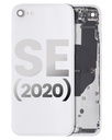 Back Housing W/ Small Components Pre-Installed Compatible For iPhone SE (2020) (Used OEM Pull: Grade A) (White)