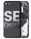 Back Housing W/ Small Components Pre-Installed Compatible For iPhone SE (2020) (Used OEM Pull: Grade A) (Black)