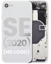 Back Housing W/ Small Components Pre-Installed Compatible For iPhone SE (2020) (No Logo) (Aftermarket Plus) (White)