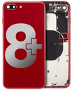 Back Housing W/ Small Components Pre-Installed Compatible For iPhone 8 Plus (Used OEM Pull: Grade B) (Red)