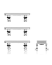 Hard Buttons (Power / Volume / Switch) Compatible For iPhone 8 Plus (Silver)