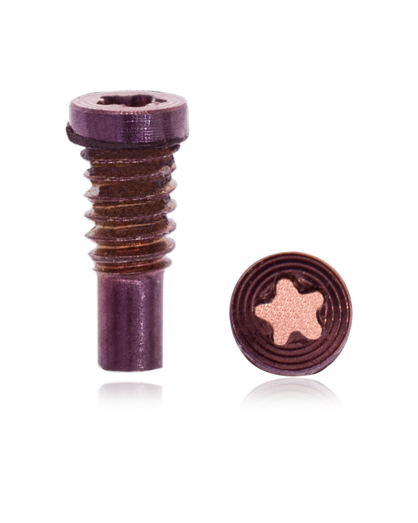 Bottom Screws Compatible For iPhone 8 / 8 Plus (Rose Gold / Red) (100 Pack)