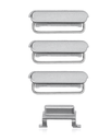 Hard Buttons (Power / Volume / Switch) Compatible For iPhone 6S (Silver)