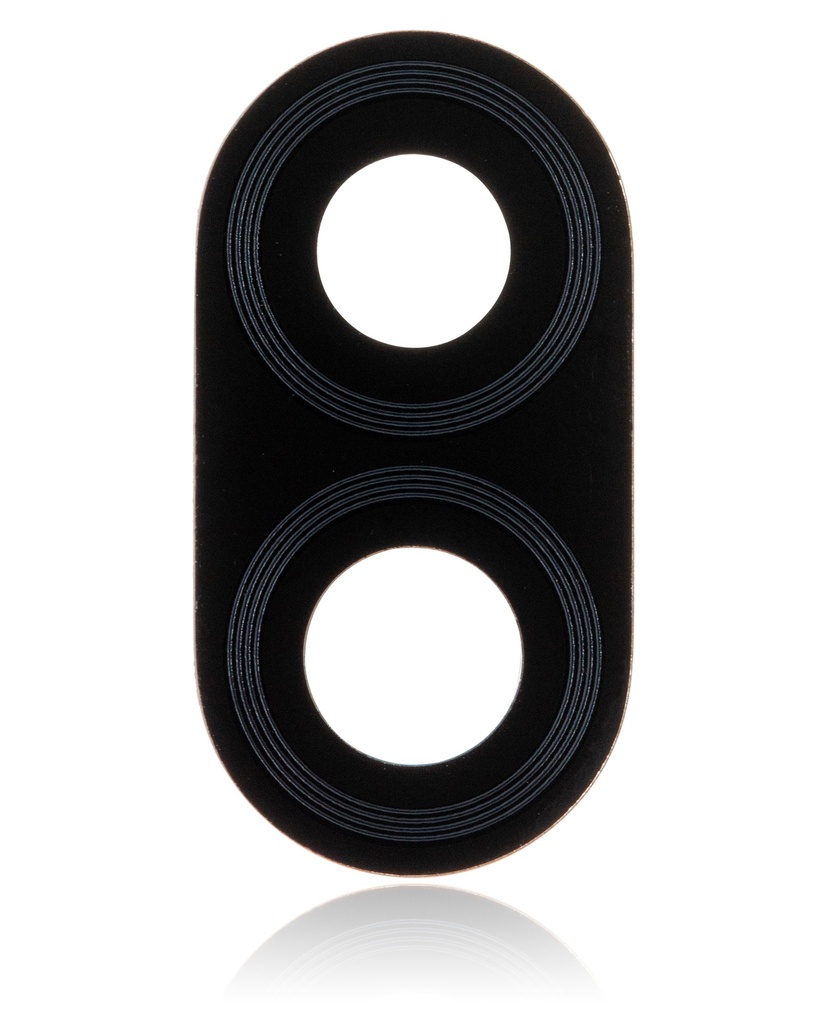 Back Camera Lens (Glass Only) With Adhesive Compatible For Motorola Moto E (XT2052/2020) (Black) (2 Piece Set)