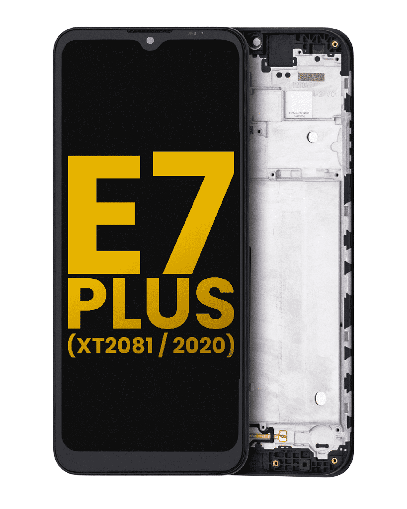 LCD Assembly With Frame Compatible For Motorola Moto E7 Plus (XT2081/2020) (Refurbished) (All Colors)