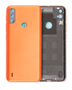 Back cover Glass Compatible For Motorola Moto E7 Power (XT2097-6/2021) (Coral Red)