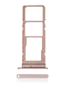 Dual Sim Card Tray Compatible For Motorola Moto E40 (XT2159/2021) (Pink Clay)