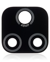 Back Camera Lens (Glass Only) With Adhesive Compatible For Motorola Moto E7 (XT2095/2020) (Black)