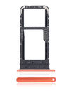 Dual Sim Card Tray Compatible For Motorola Moto E7 (XT2095/2020) (Satin Coral)