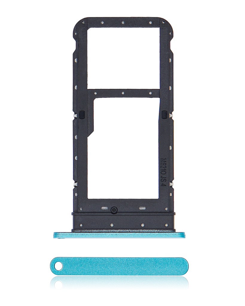 Dual Sim Card Tray Compatible For Motorola Moto E7 (XT2095/2020) (Aqua Blue)