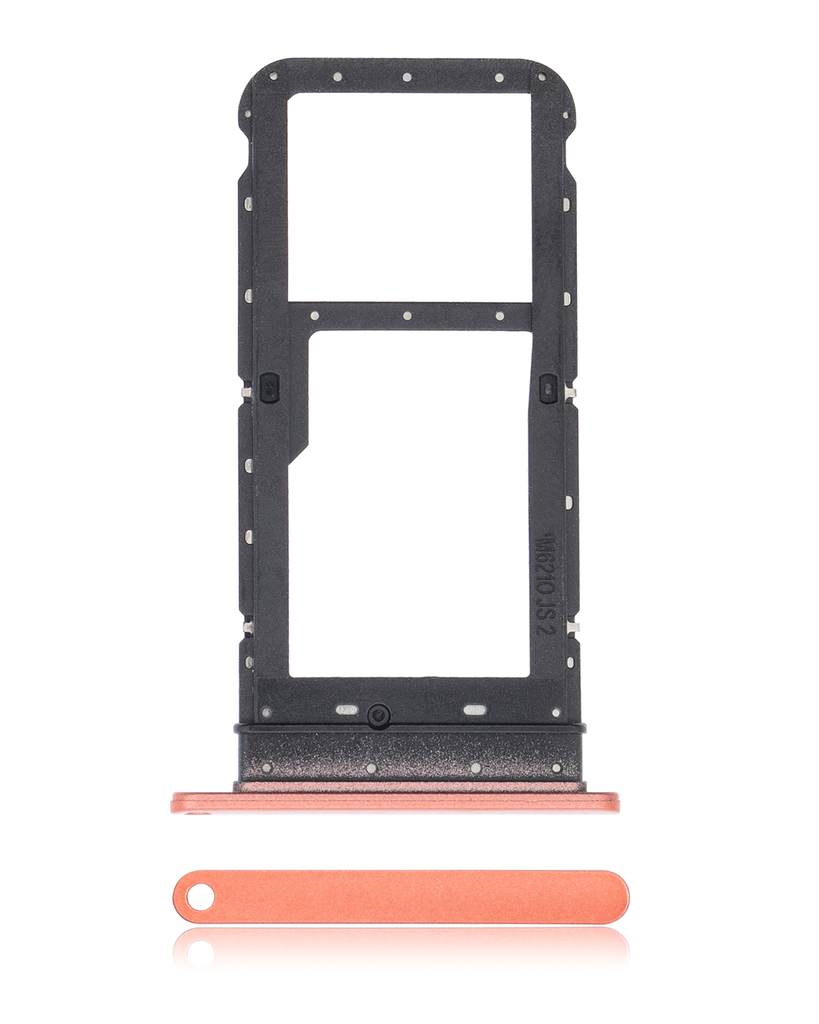 Dual Sim Card Tray Compatible For Motorola Moto E7 (XT2095/2020) (Red)