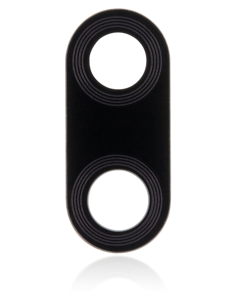 Back Camera Lens (Glass Only) With Adhesive Compatible For Motorola Moto E6s (XT2053-1/XT2053-2/2020)/E6i (XT2053-5/2021) (Black)