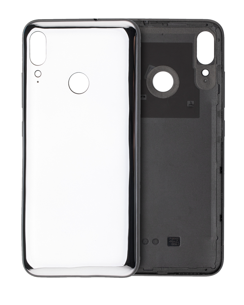 Back cover Glass Compatible For Motorola Moto E6 Plus (XT2025/2019) (Polished Graphite)