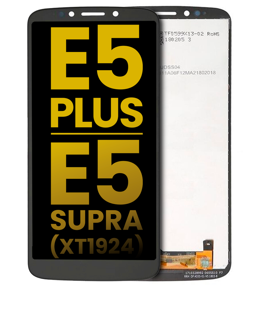 LCD Assembly Without Frame Compatible For Motorola Moto E5 Plus/E5 Supra (XT1924/2018) (159MM) (US Version) (Refurbished) (Flash Gray)