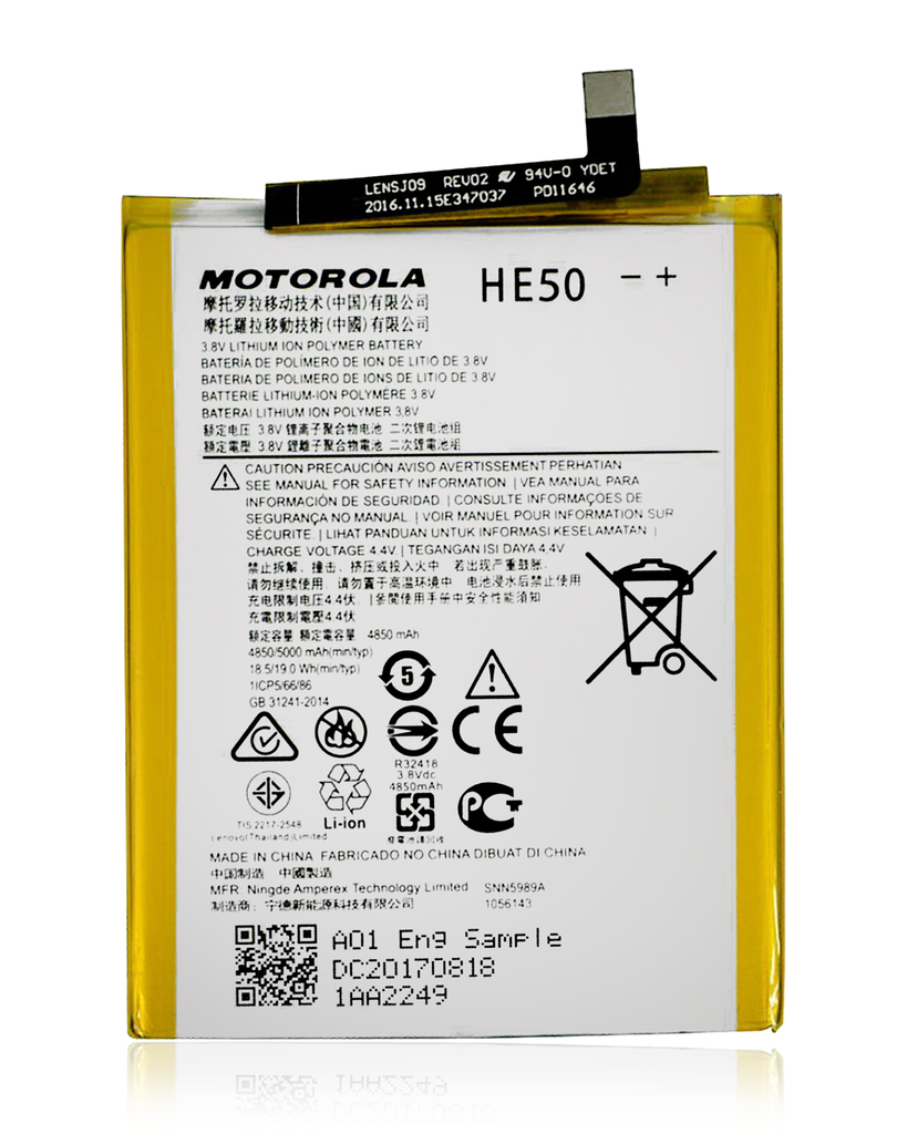 Replacement Battery Compatible For Motorola Moto E4 Plus (XT1774/2017)/Moto E5 Plus (XT1924/2018)/Moto E5 Supra (XT1924-6/2018)/One (XT1941/2018) (HE50) (Genuine OEM)