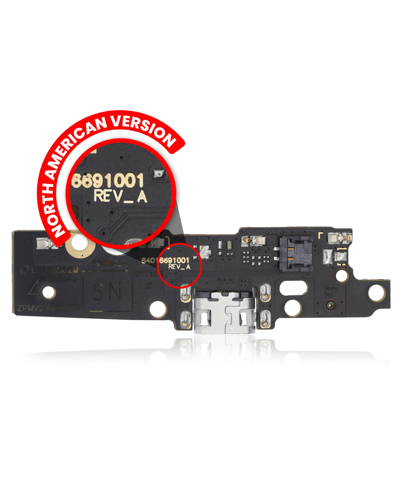 Charging Port Board (Without Finger Sensor) Compatible For Motorola Moto E4 (XT1764/XT1767/XT1768/2017) (US Version/Rev_A)
