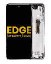 OLED Assembly With Frame Compatible For Motorola Moto Edge (XT2205-1/2022) (Refurbished) (Gray)