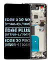 LCD Assembly With Frame Compatible For Motorola Edge X30 5G (XT2201-2/6/2021)/Edge Plus (XT2201-4/2022)/Edge 30 Pro (XT2201-1/2022) (Genuine OEM) (Black)