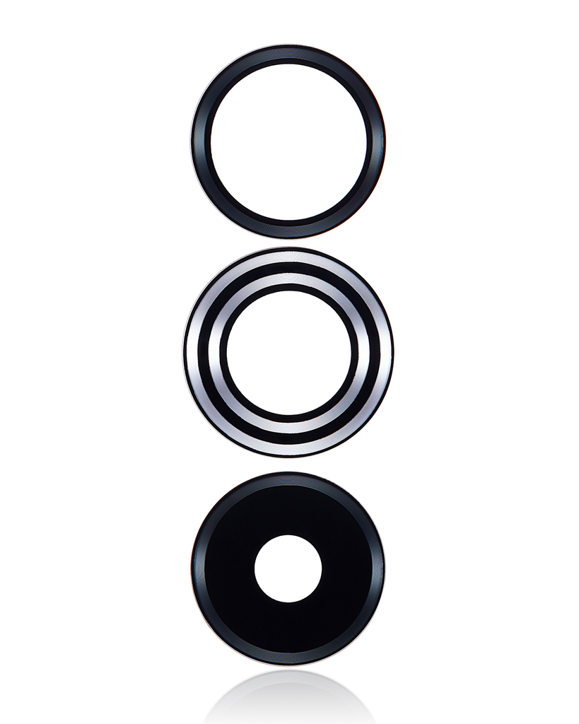 Back Camera Lens (Glass Only) With Adhesive Compatible For Motorola Edge X30 5G (XT2201-2/6/2021)/Edge Plus (XT2201-4/2022)/Edge 30 Pro (XT2201-1/2022) (3 Piece Set) (White)