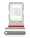 Dual Sim Card Tray Compatible For Motorola Edge 30 (2022) (Supermoon Silver)