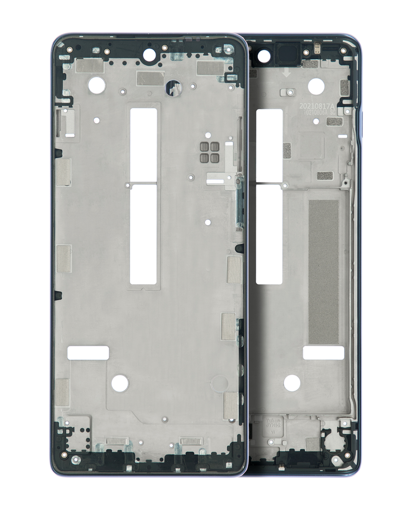 Mid-Frame Housing Compatible For Motorola Edge S30 (2021) (Phantom Black)