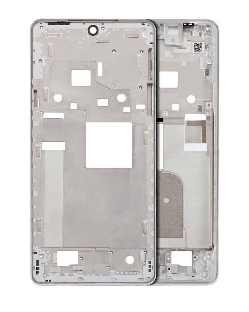 Mid-Frame Housing Compatible For Motorola Moto Edge X30 5G (XT2201-2/6/2021) (White)