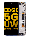 LCD Assembly With Frame Compatible For Motorola Edge 5G UW (XT2141-1/2021) (Refurbished) (Nebula Blue)