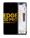 LCD Assembly With Frame Compatible For Motorola Edge 20 Pro (XT2153-1/2021) (Refurbished) (Midnight Blue)