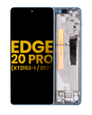 LCD Assembly With Frame Compatible For Motorola Edge 20 Pro (XT2153-1/2021) (Refurbished) (Iridescent Cloud)