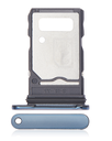 Dual Sim Card Tray Compatible For Motorola Edge 20 Pro (XT2153-1/2021) (Blue Vegan Leather)