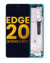 LCD Assembly With Frame Compatible For Motorola Edge 20 (XT2143/2021) (Refurbished) (Frosted Emerald)