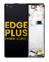 OLED Assembly With Frame Compatible For Motorola Moto Edge Plus (XT2061-3/2020) (Refurbished) (Black)