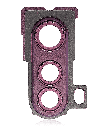 Back Camera Lens With Bracket Compatible For Motorola Edge Plus (XT2061/2020) (Smokey Sangria)