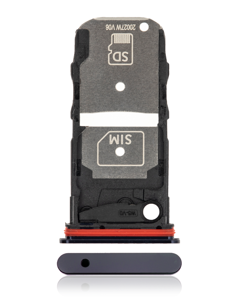 Single Sim Card Tray Compatible For Motorola Edge Plus 5G (XT2061-3/2020) (Deep Indigo/Blue)